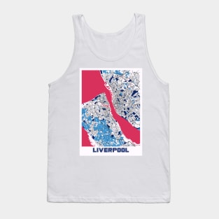 Liverpool - United Kingdom MilkTea City Map Tank Top